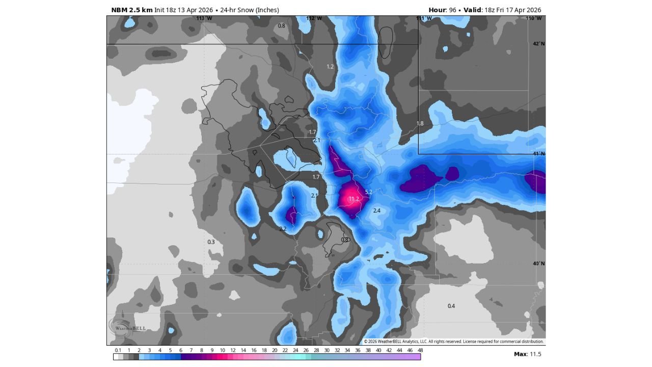 Winter Returns to Northern Utah Thursday Night as Cold Storm Drops Snow to Valley Floors Along the Wasatch Front With Up to 11 Inches Possible in Mountains and Friday Morning Commute at Risk