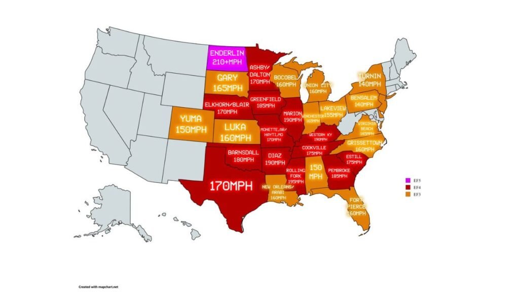 Wisconsin EF3 Just Joined the List as These States Have Seen the Most Violent Tornadoes Since 2020 With Winds Reaching 210 mph