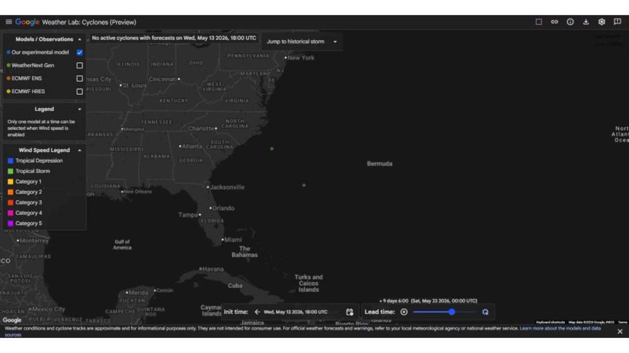 First Tropical Activity Signal of 2026 Appears in Southwest Atlantic Around May 23 as Hurricane Season Approaches Florida and the Southeast Coast