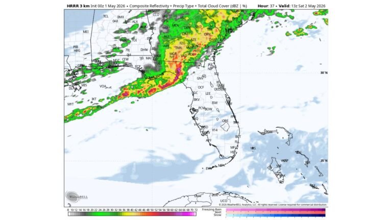 Florida Panhandle Faces Tornado Risk by 9AM Saturday as Storm Line Arrives 12 Hours Earlier Than Previously Forecast