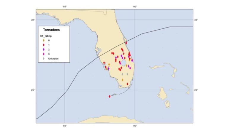 Florida Tornado Threat From Hurricanes Explained as Hurricane Milton 2024 Produced EF-0 Through EF-3 Tornadoes Across the State