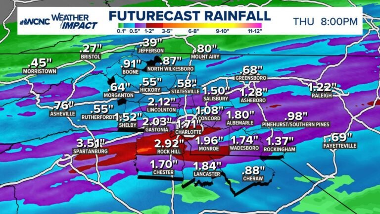 North Carolina and South Carolina Drought Deepens as Charlotte Needs 15.37 Inches and Asheville 15.04 Inches in One Month While Tonight Brings Less Than 0.50 Inches After Nearly 3 Months