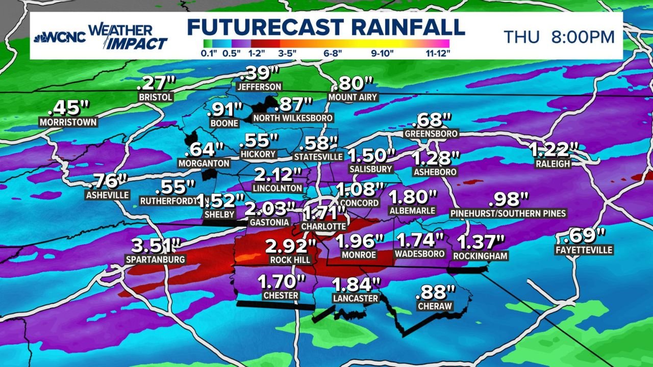 North Carolina and South Carolina Drought Deepens as Charlotte Needs 15.37 Inches and Asheville 15.04 Inches in One Month While Tonight Brings Less Than 0.50 Inches After Nearly 3 Months