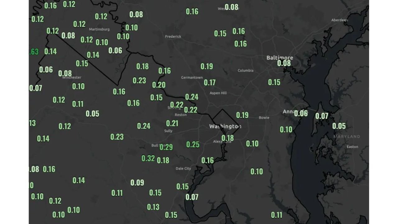 Washington D.C., Baltimore and Northern Virginia See Light Rain Relief But Storms Return This Afternoon With Another Round Possible Overnight