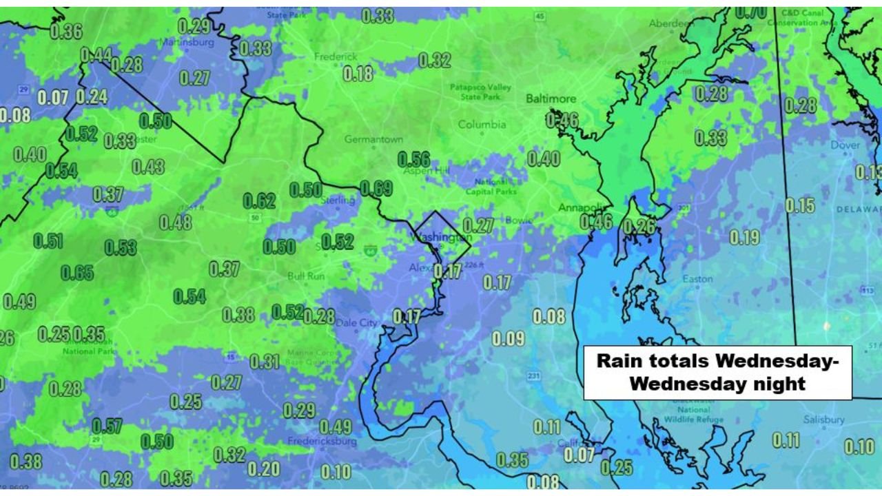 Washington D.C. Region Stays in Severe Drought Despite Wednesday Rain