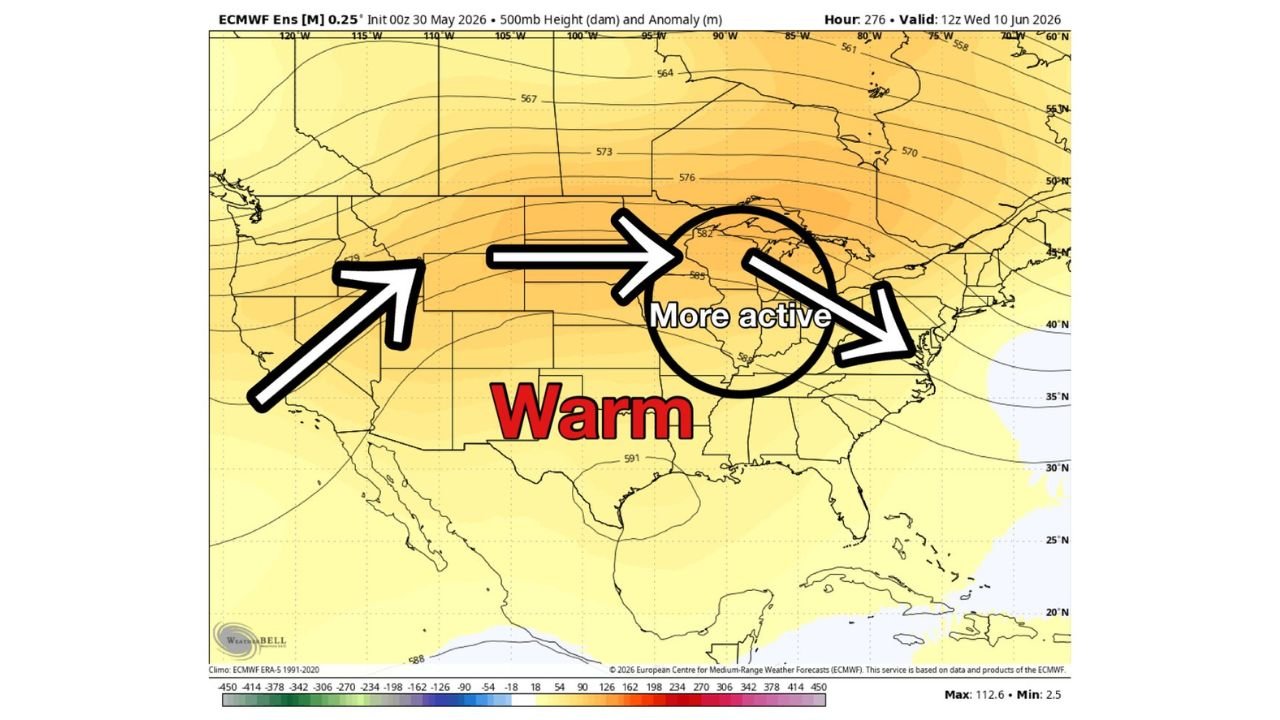 Michigan Faces Increased Storm Chances and Organized Lines of Storms Beginning Around Saturday June 7 Through Wednesday June 10 as Current Sunny Stretch Ends